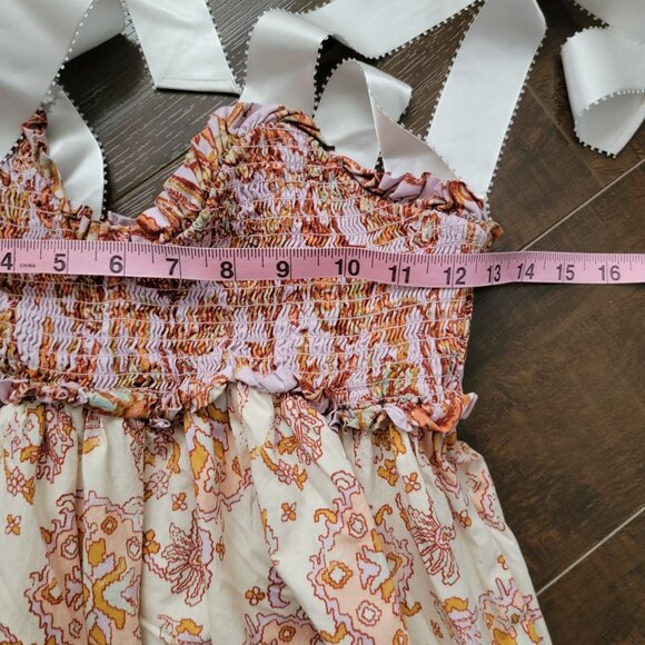 Free People Bluebell Maxi Dress Womens XS Boho Chic Whimsical Garden Floral - Picture 4 of 6